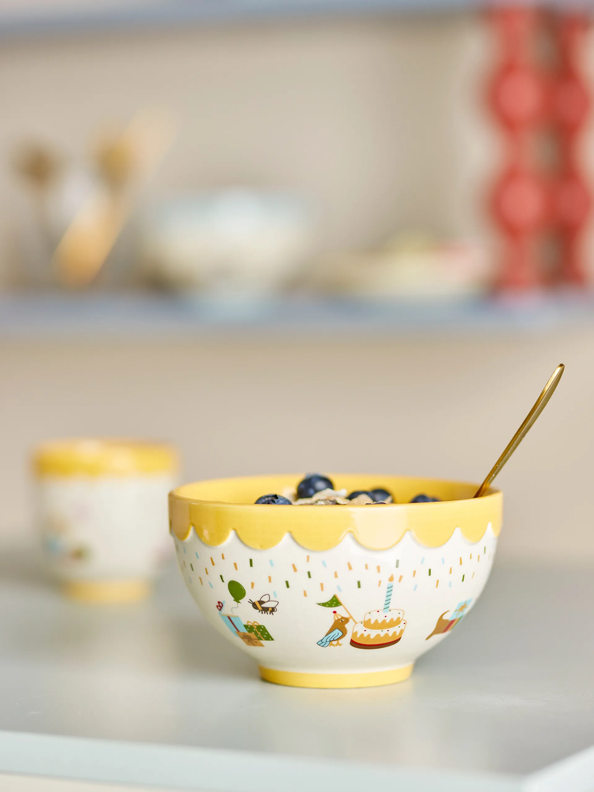 Celebrate taça Ø13,5 cm, Amarelo Bloomingville