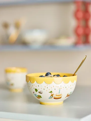 Celebrate taça Ø13,5 cm - Amarelo - Bloomingville