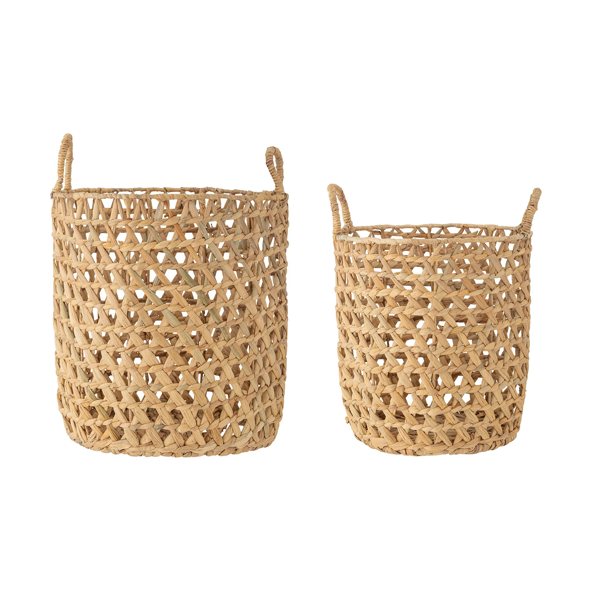 Cesta de armazenamento com pega Rachel 2 peças, Jacinto-d'água Bloomingville