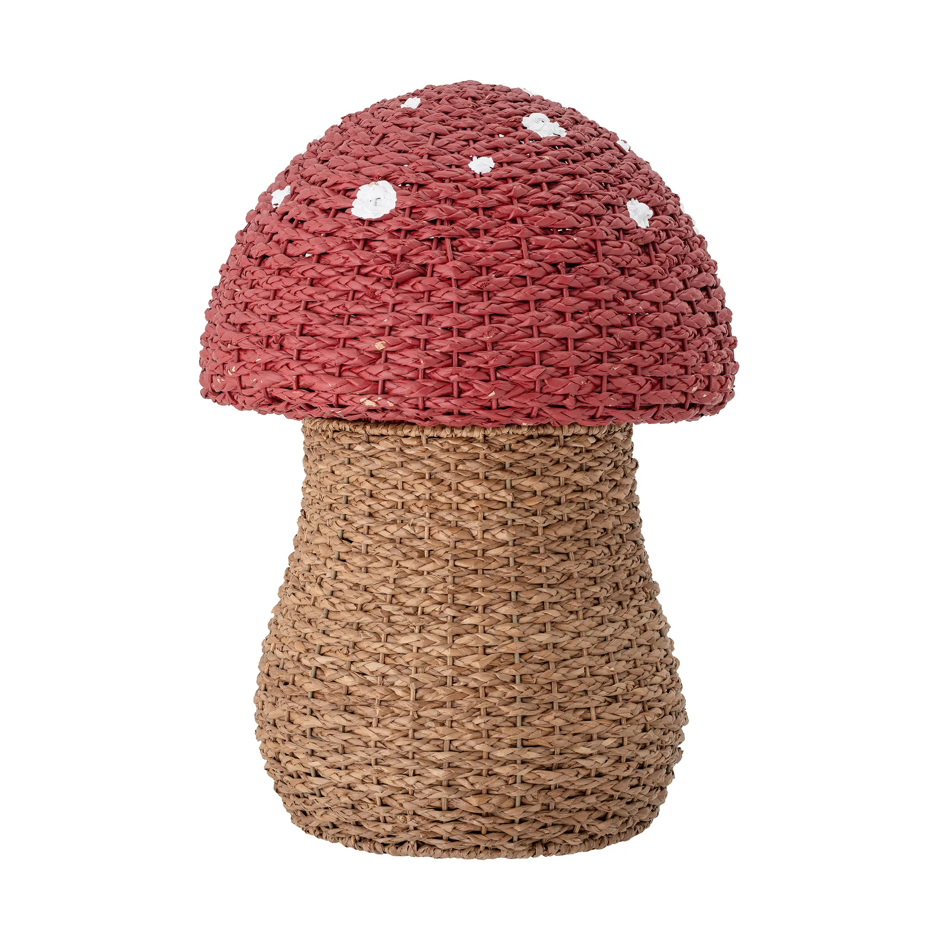 Cesta de armazenamento Corintha com tampa Ø43x61 cm, Vermelho Bloomingville