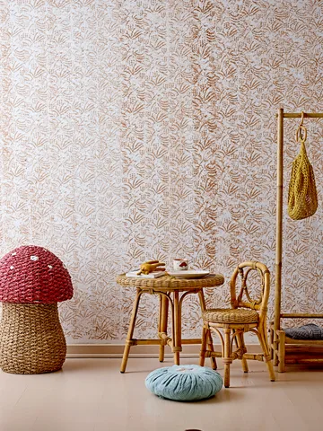 Cesta de armazenamento Corintha com tampa Ø43x61 cm - Vermelho - Bloomingville