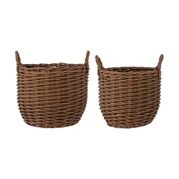 Cesta de armazenamento Jayde 2 peças - Castanho - Bloomingville
