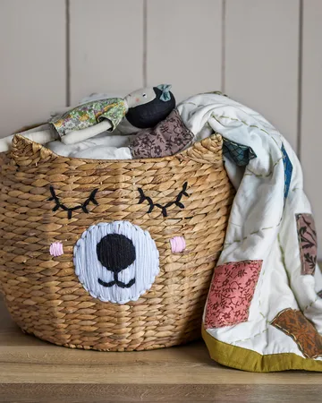 Cesto de armazenamento Eman Ø50x40 cm - Natureza - Bloomingville