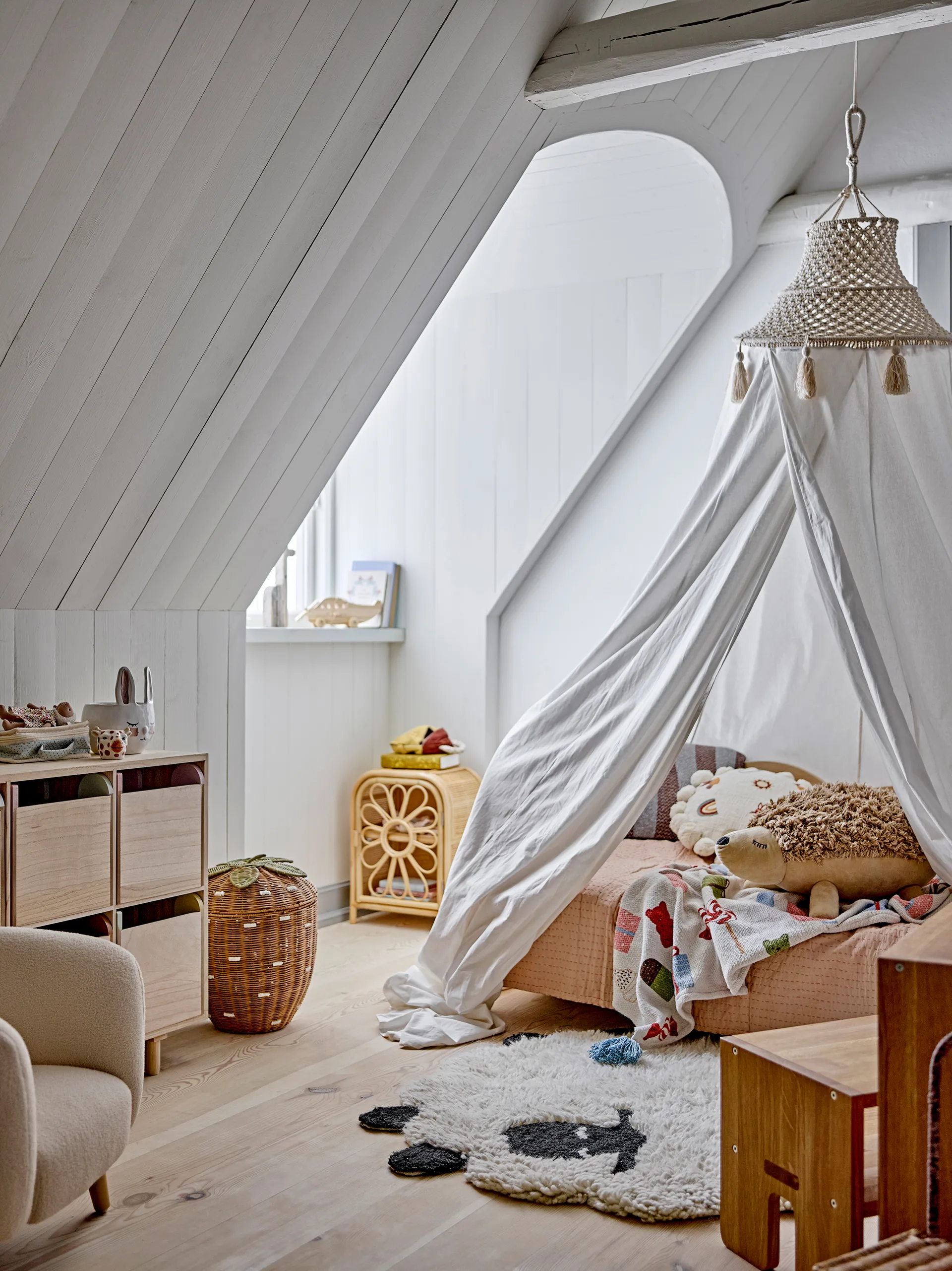 Cesto de armazenamento Pelino, Marrom Bloomingville