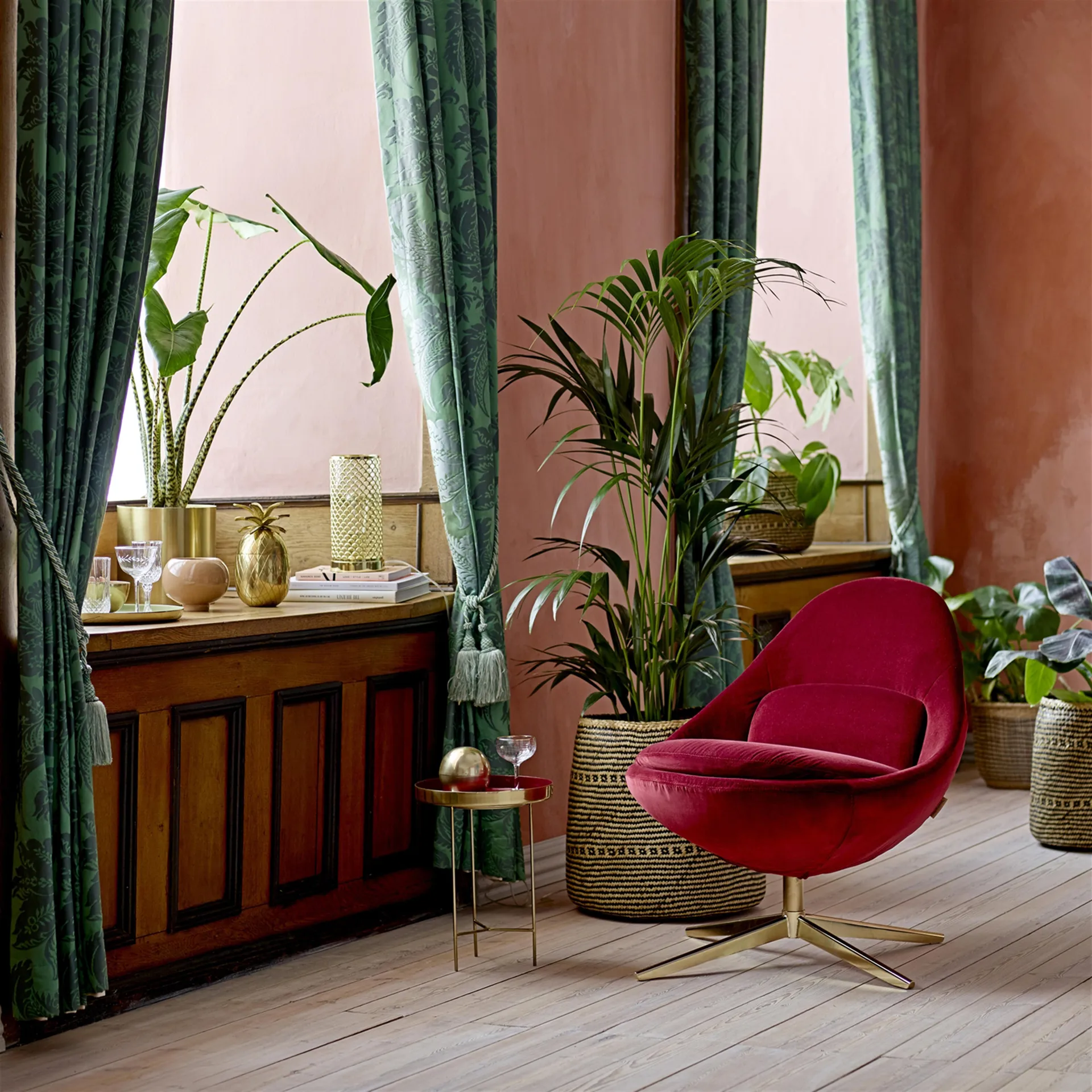 Cesto de arrumação Bloomingville sea grass 2 un., cinza natural Bloomingville