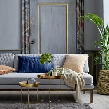 Cesto de arrumação Bloomingville sea grass 2 un. - cinza natural - Bloomingville