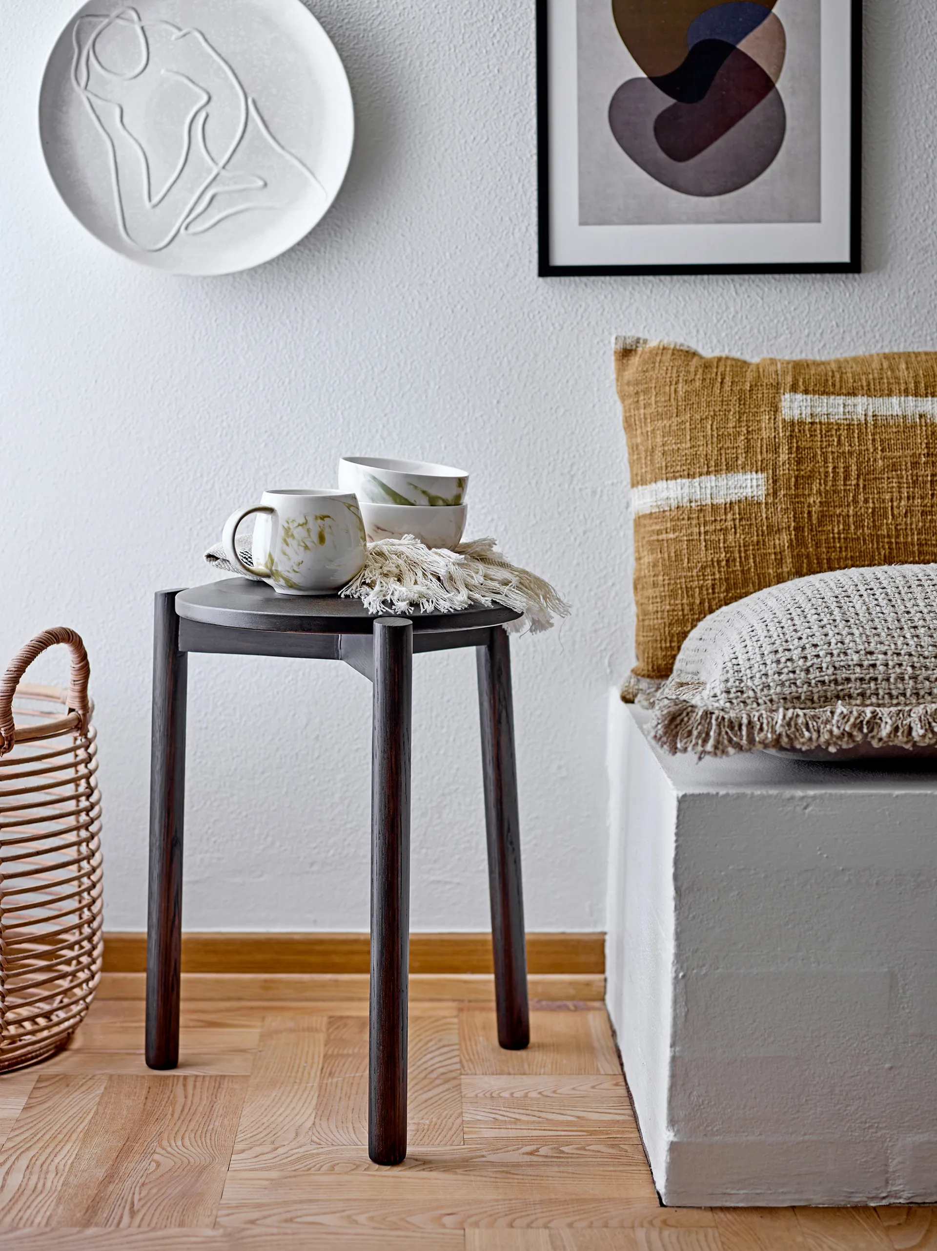 Cesto de arrumação Lyng 2 un., Natural Bloomingville