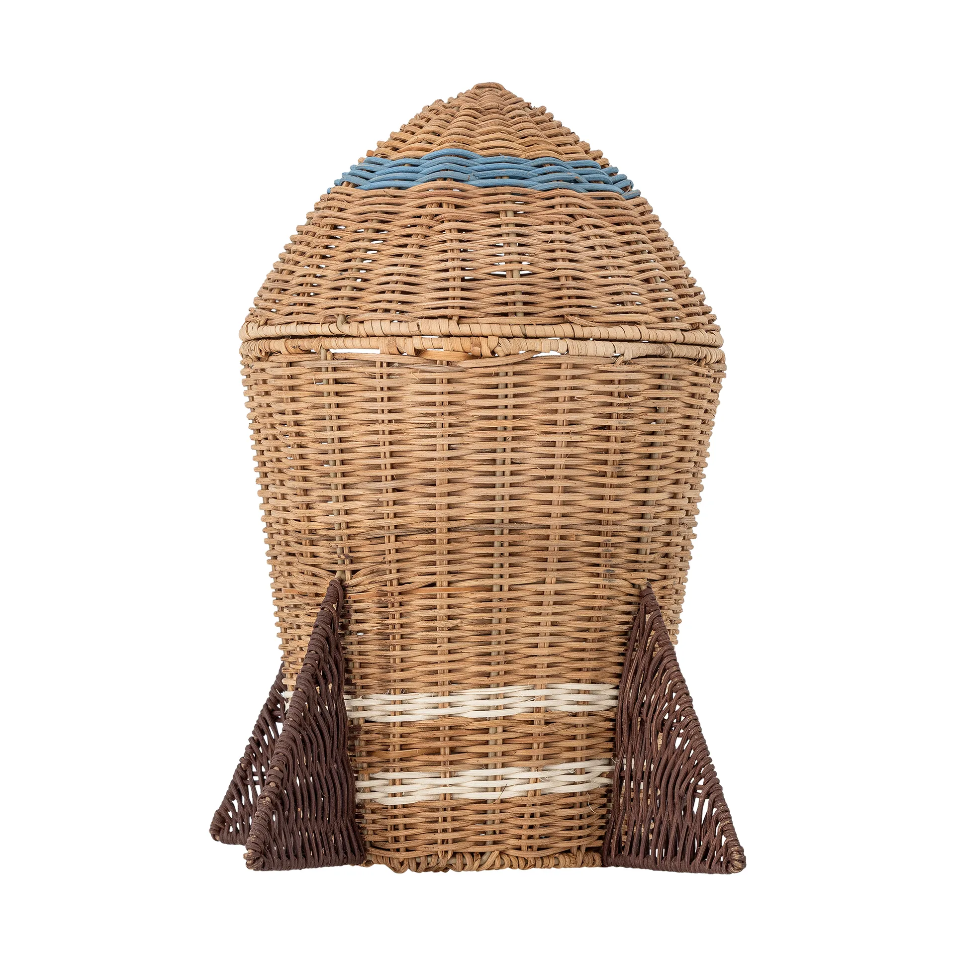 Cesto Space rattan com tampa 31x35 cm, Natural Bloomingville