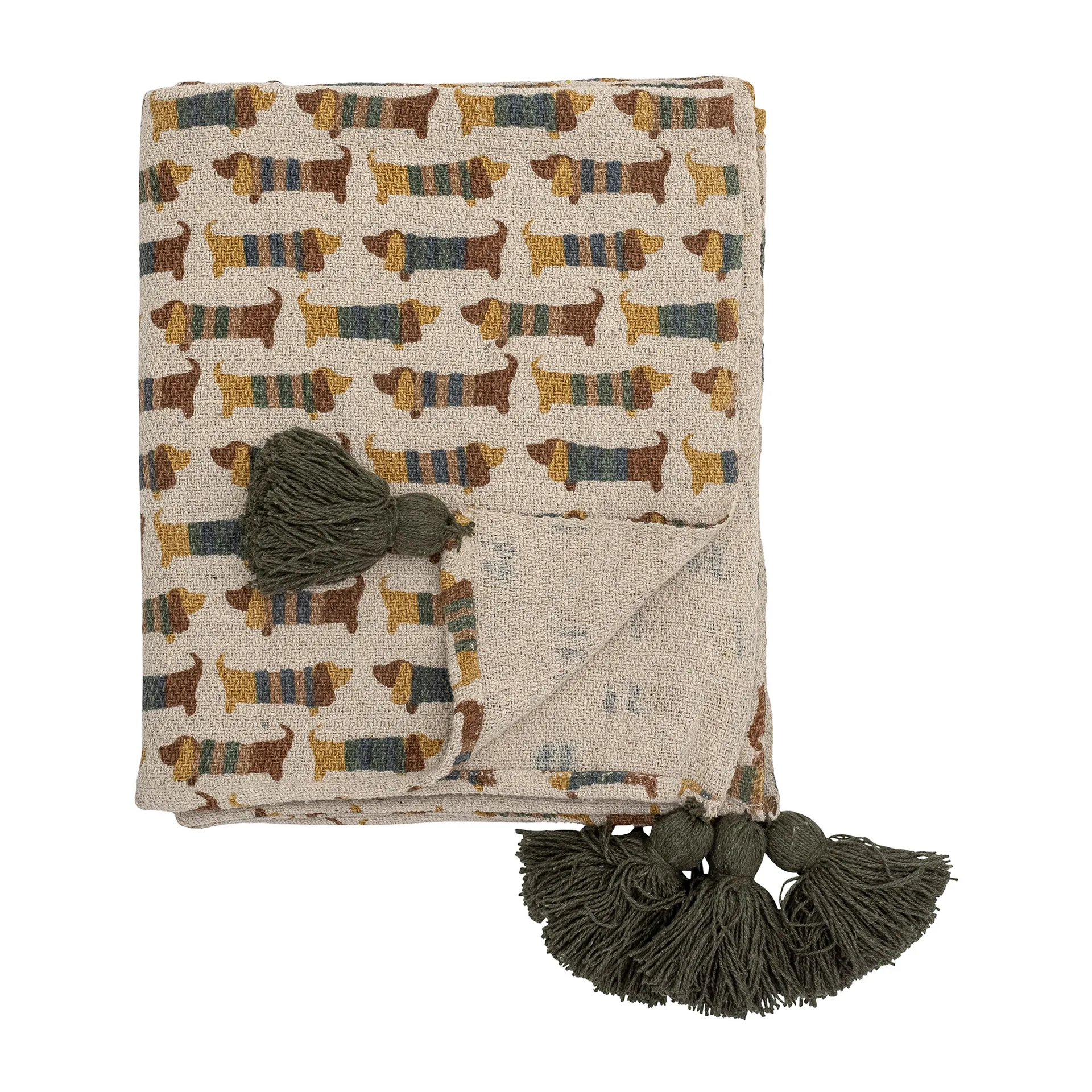 Charlie manta 130x160 cm, Marrom Bloomingville