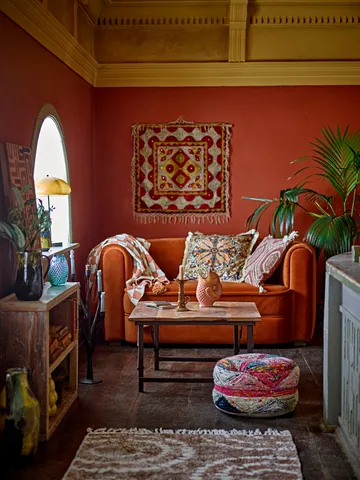 Chola manta algodão 150x130 cm - Castanho - Bloomingville