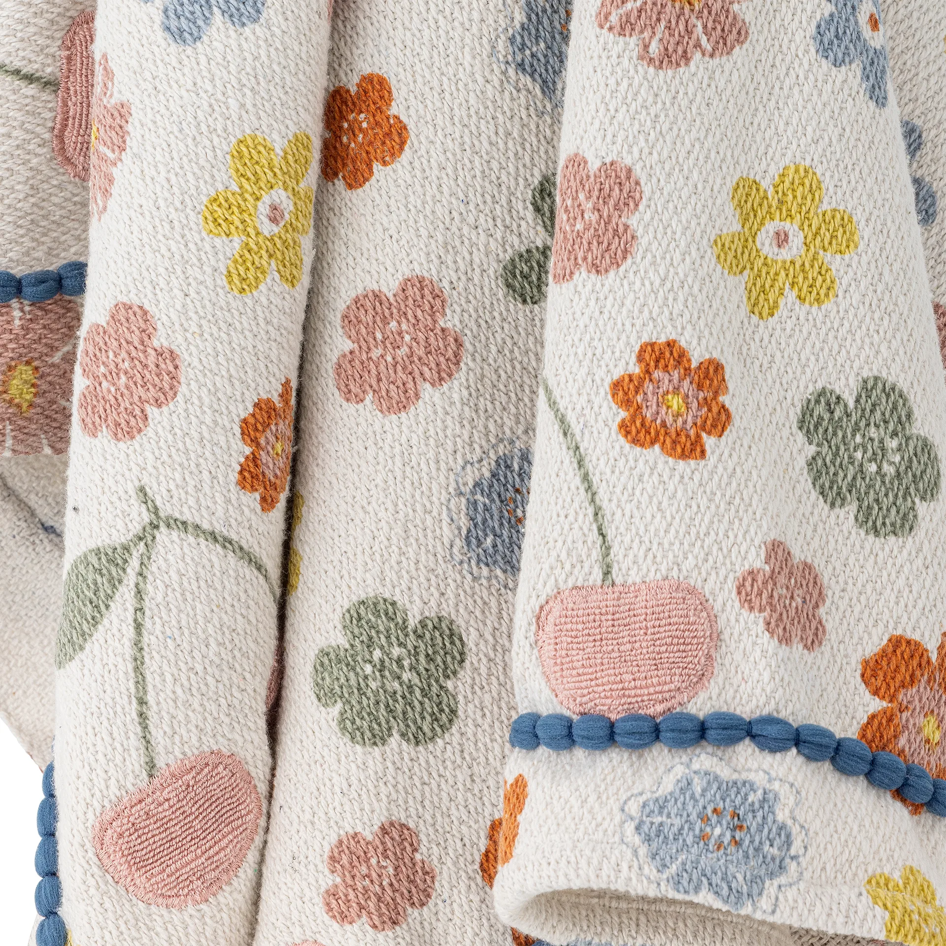 Cobertor de algodão Cherry 160x130 cm, Rosa Bloomingville