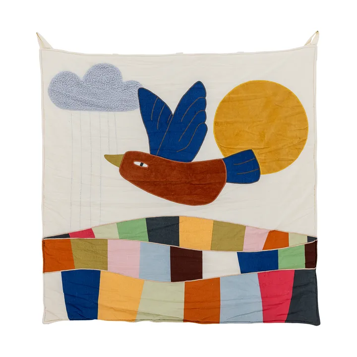 Colorine decoração de parede algodão 101x101 cm - Natural - Bloomingville