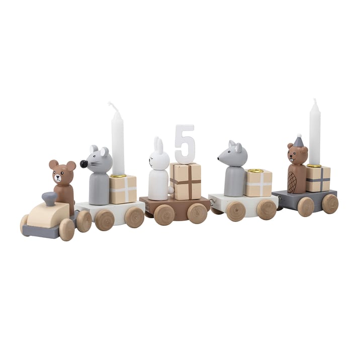 Comboio de aniversário, brinquedo de madeira, multi Bloomingville