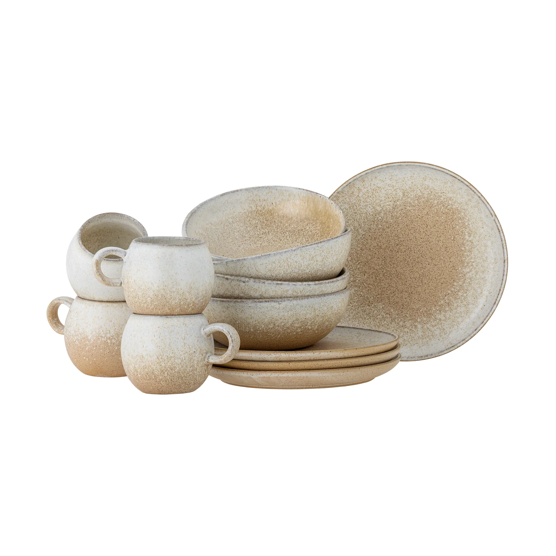 Conj. Pequeno-almoço Paula 12 peças, Natural Bloomingville