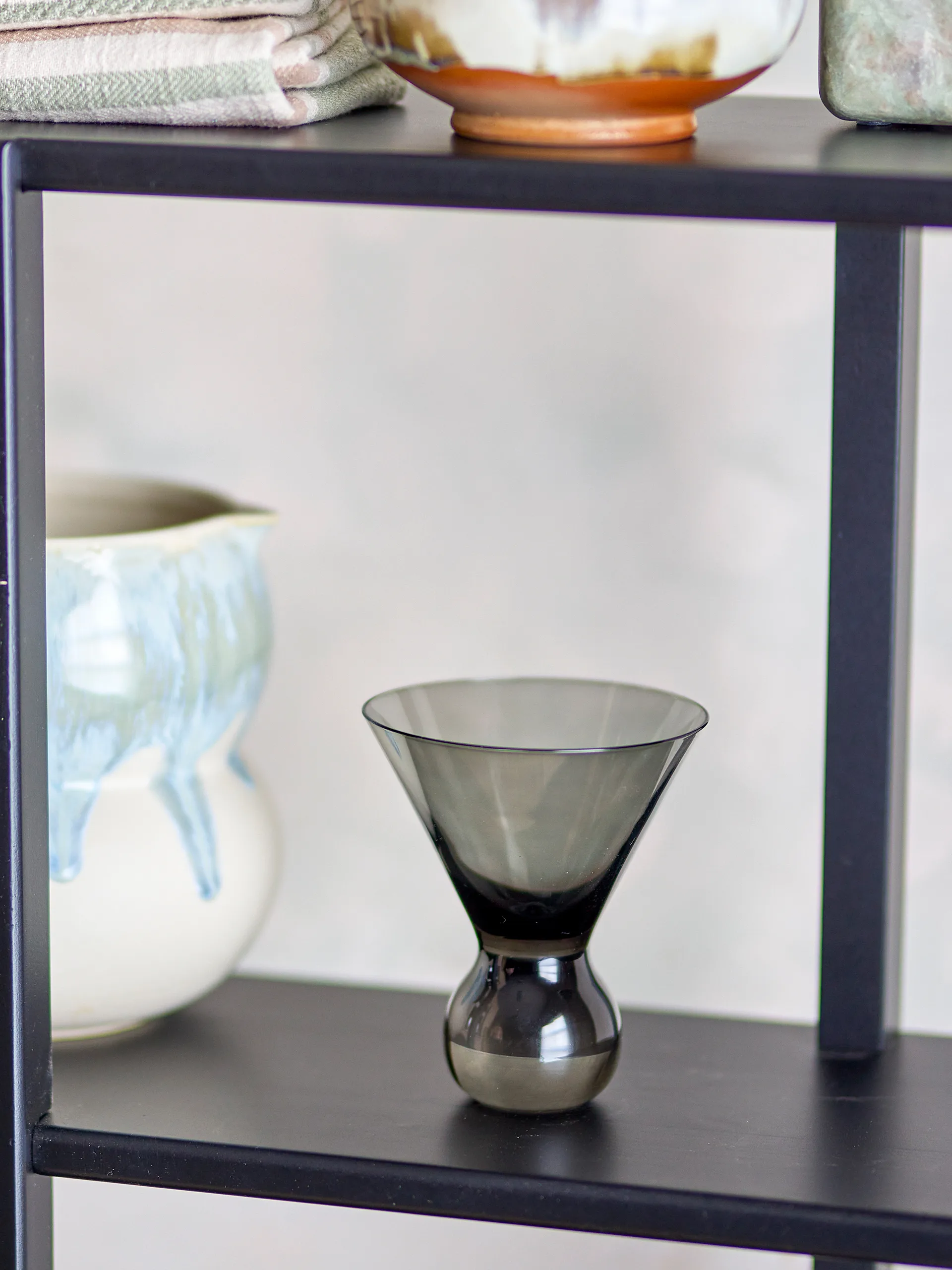 Conjunto com 4 copos de cocktail Corliss, Cinza Bloomingville