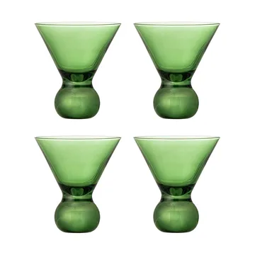Conjunto com 4 copos de cocktail Corliss - Verde - Bloomingville