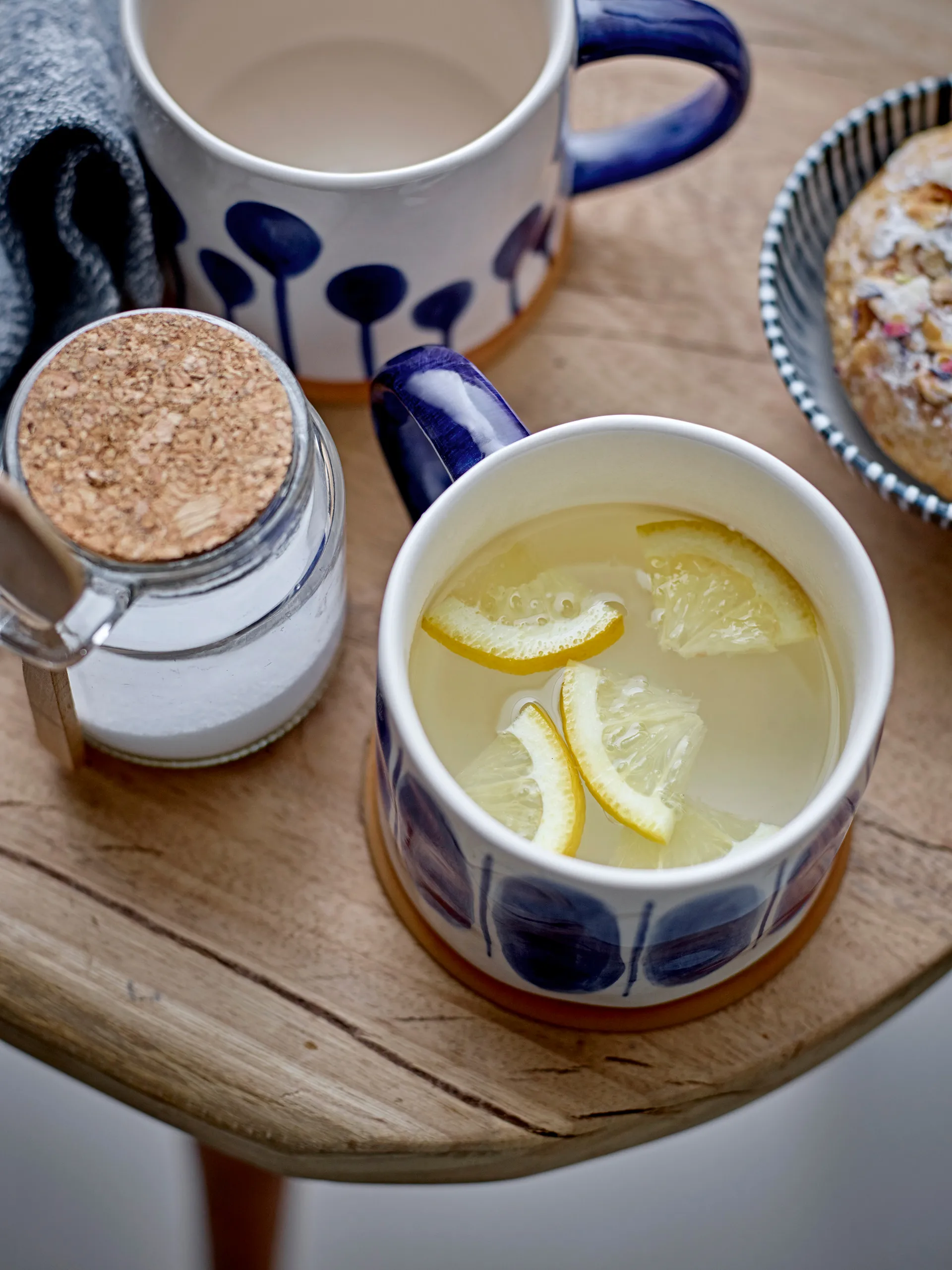 Conjunto de 3 canecas Linora 450 ml, Azul Bloomingville