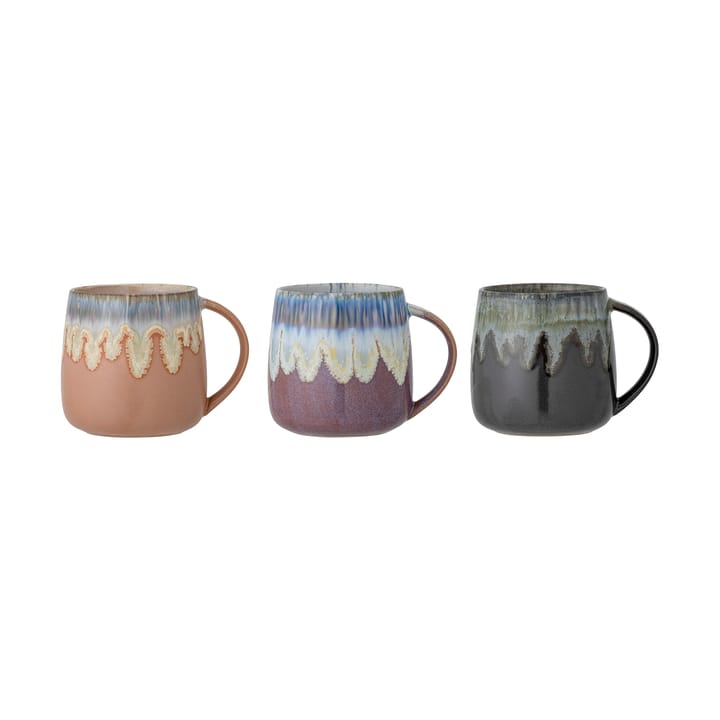 Conjunto de 3 copos Cloe 380 ml, Multicolor Bloomingville