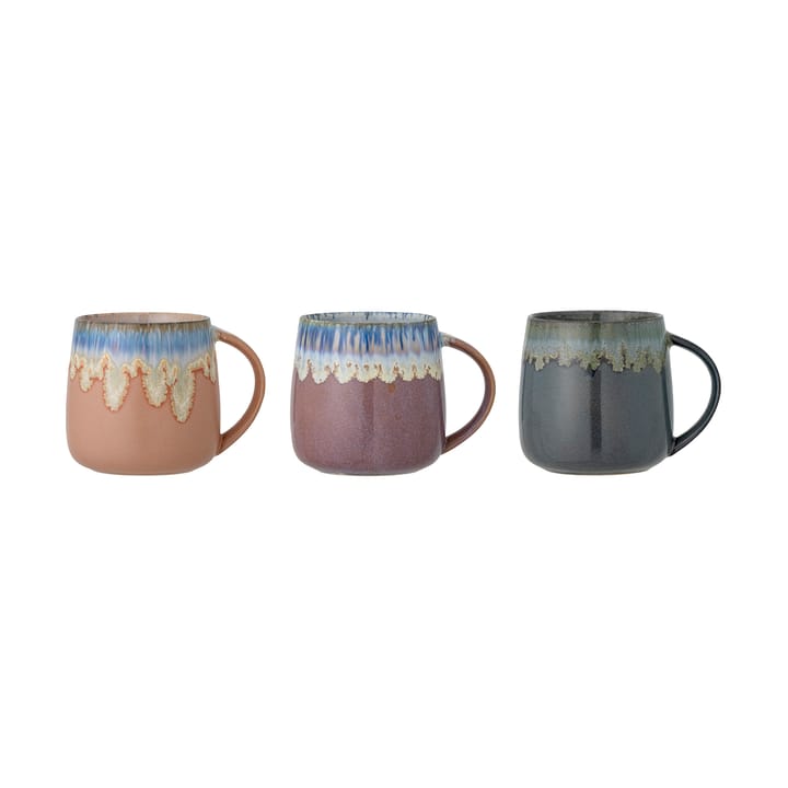 Conjunto de 3 copos Cloe 380 ml, Multicolor Bloomingville