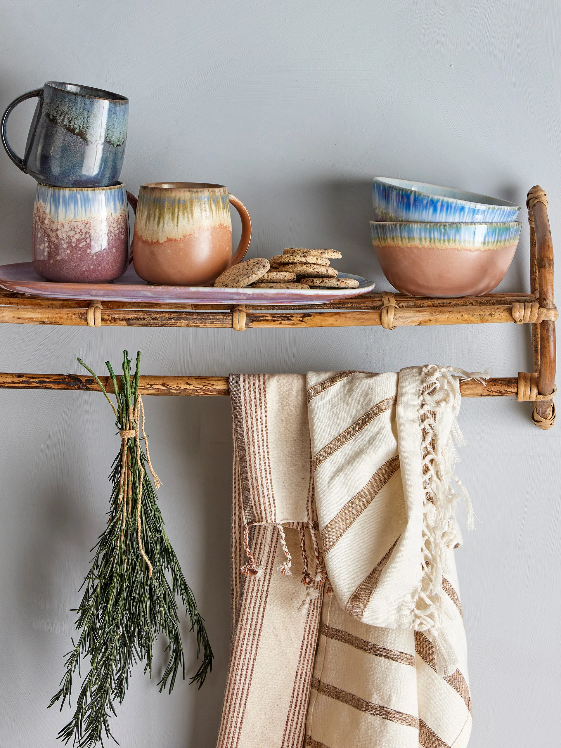 Conjunto de 3 copos Cloe 380 ml, Multicolor Bloomingville