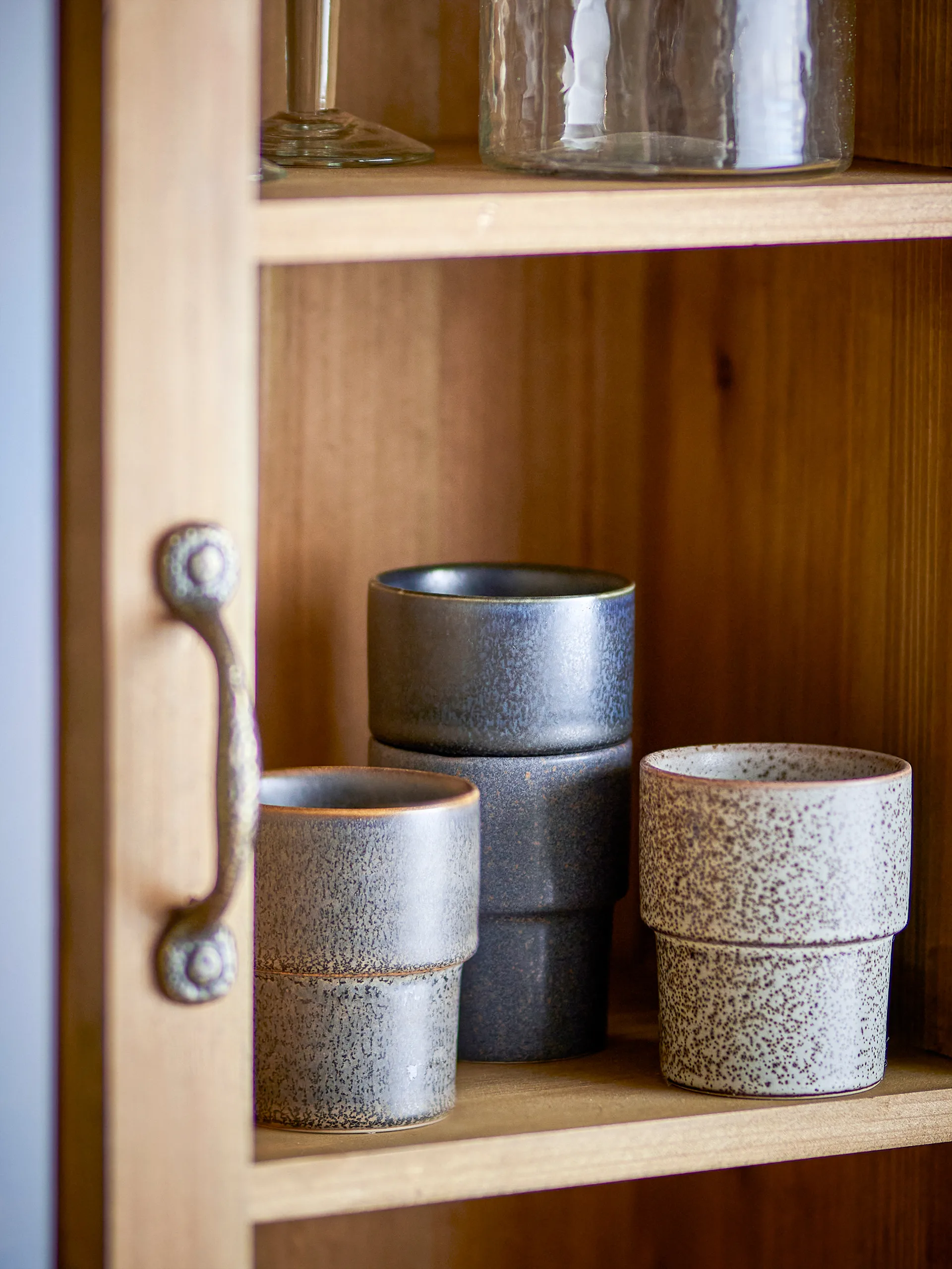 Conjunto de 4 canecas Ewan, Castanho Bloomingville