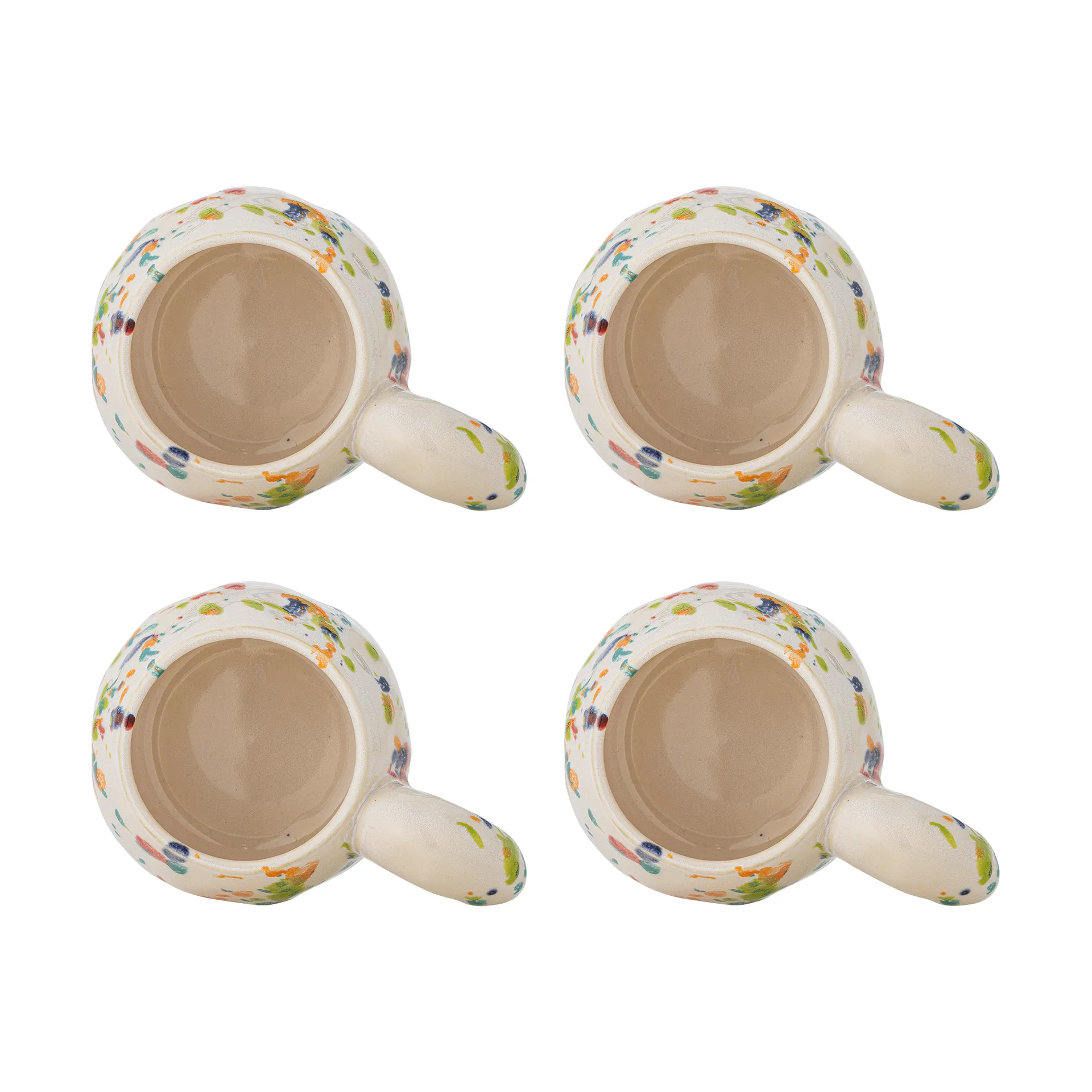 Conjunto de 4 canecas Freckles, Vermelho Bloomingville