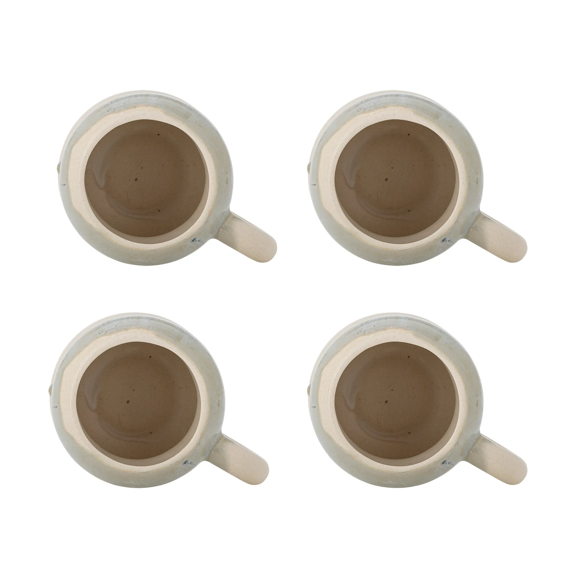 Conjunto de 4 chávenas Luna, Azul Bloomingville