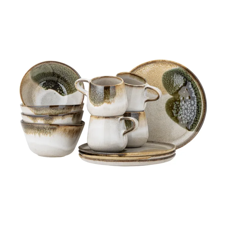 Conjunto de pequeno-almoço Jules 12 peças - Verde - Bloomingville