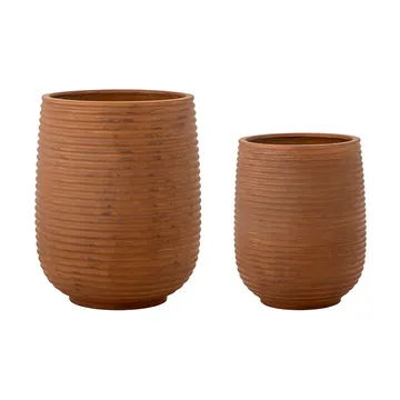 Conjunto de vasos Mesola, 2 peças - Marrom - Bloomingville