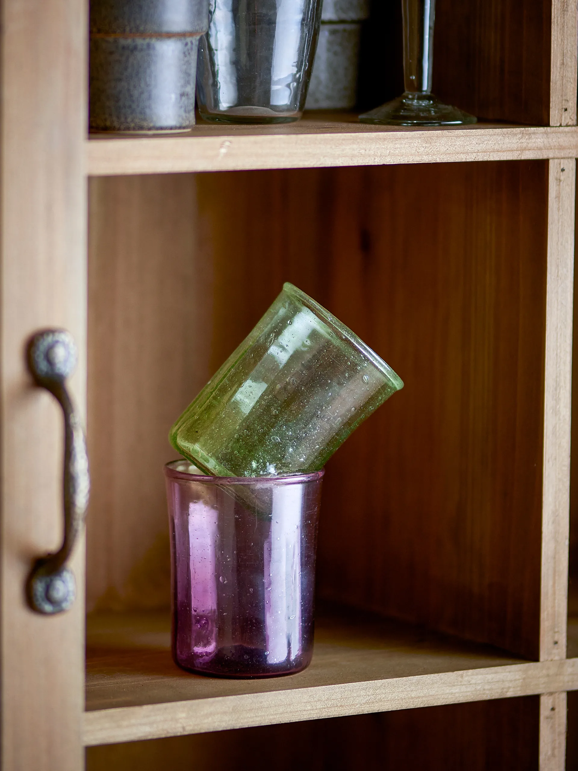 Copo de beber Sunil, pack de 2, Verde Bloomingville