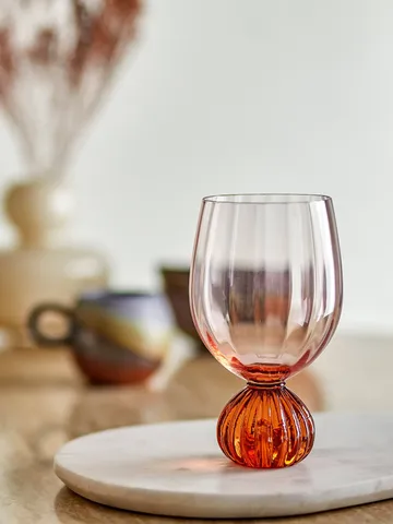 Copo de vinho Taurin 43 cl - Rosa - Bloomingville