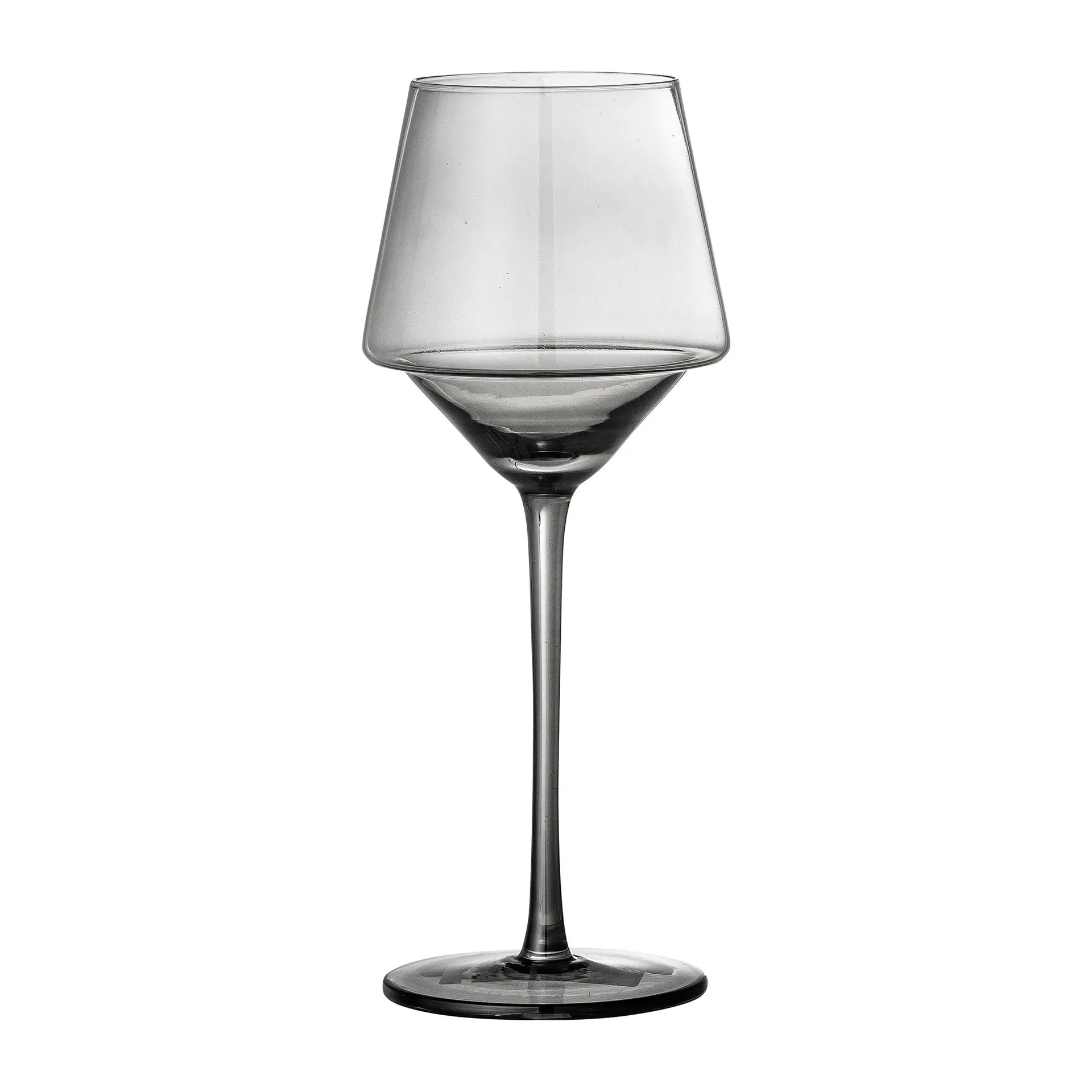 Copo de vinho Yvette 33 cl, conjunto de 4, cinza Bloomingville