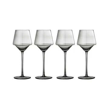 Copo de vinho Yvette 33 cl, conjunto de 4 - cinza - Bloomingville