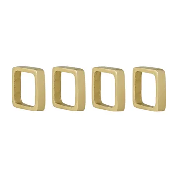 Cybelle anel de guardanapo 4.5x4.5 cm 4 unid. - Dourado - Bloomingville