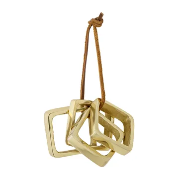 Cybelle anel de guardanapo 4.5x4.5 cm 4 unid. - Dourado - Bloomingville