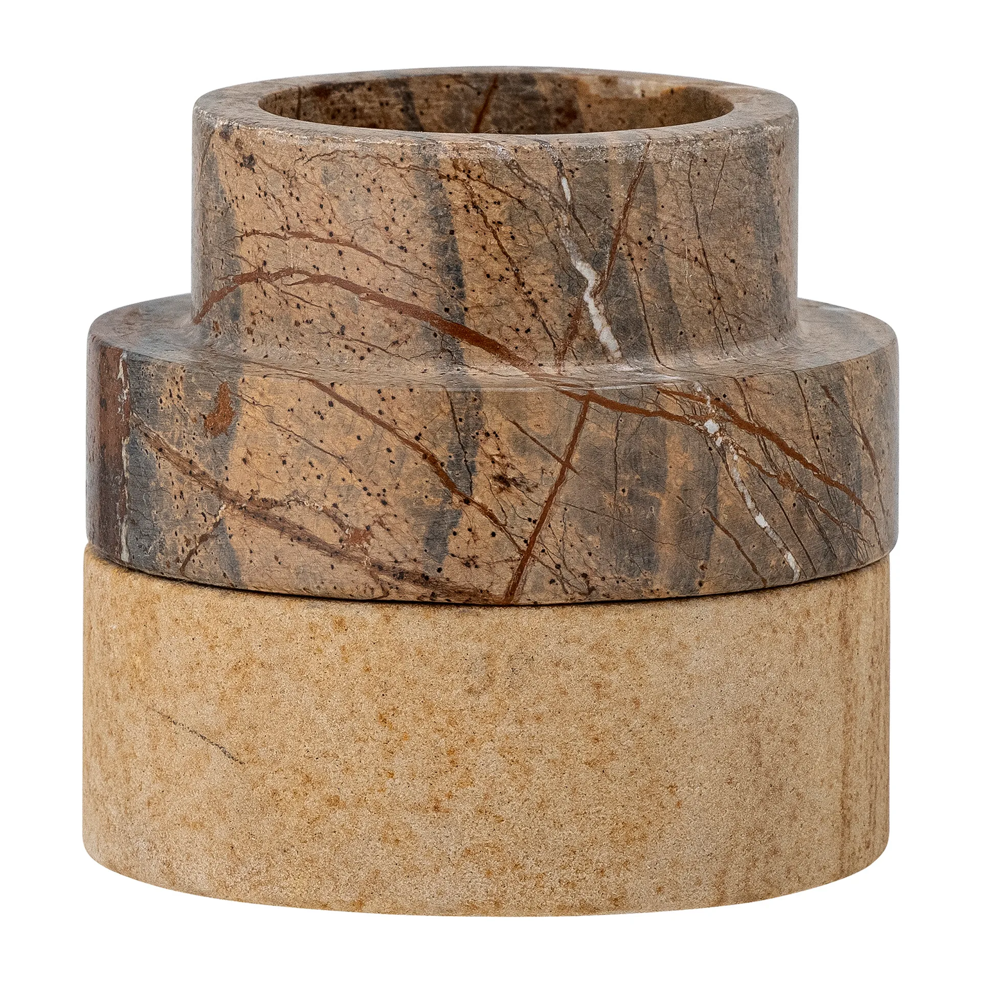 Dalin castiçais-suportes de vela Ø9 cm, Sand stone Bloomingville
