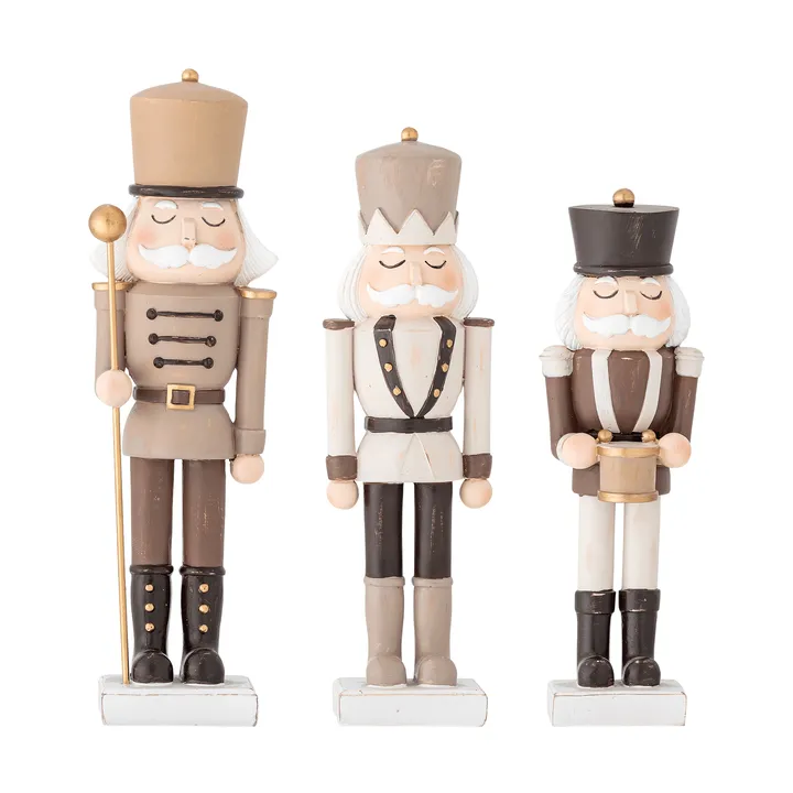 Darryl nötknäppare juldekoration - Castanho, 3 peças - Bloomingville