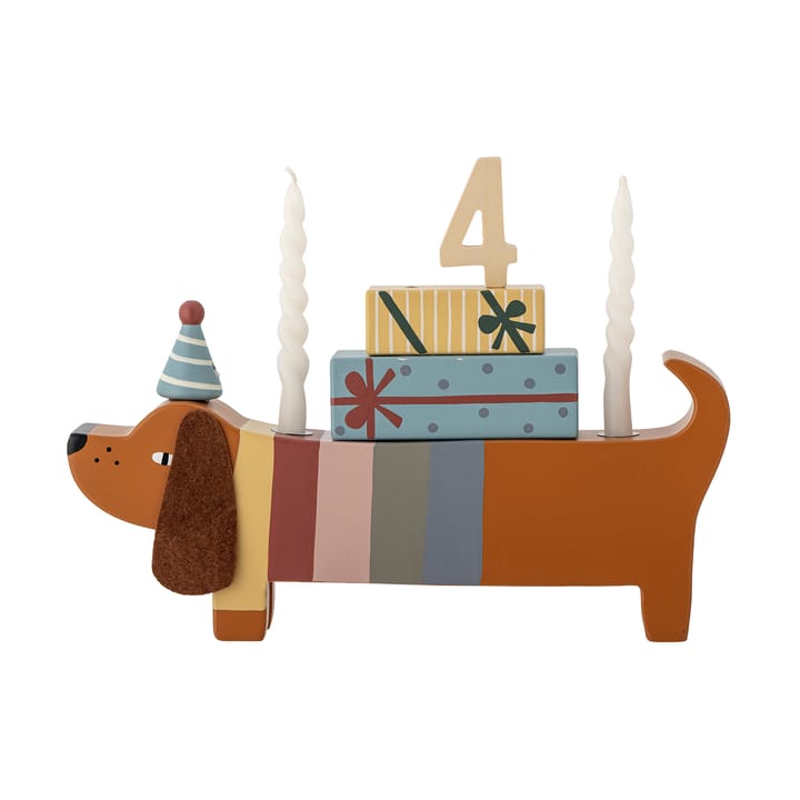 Decoração Charlie Birthday 28 cm - Brown-multi - Bloomingville