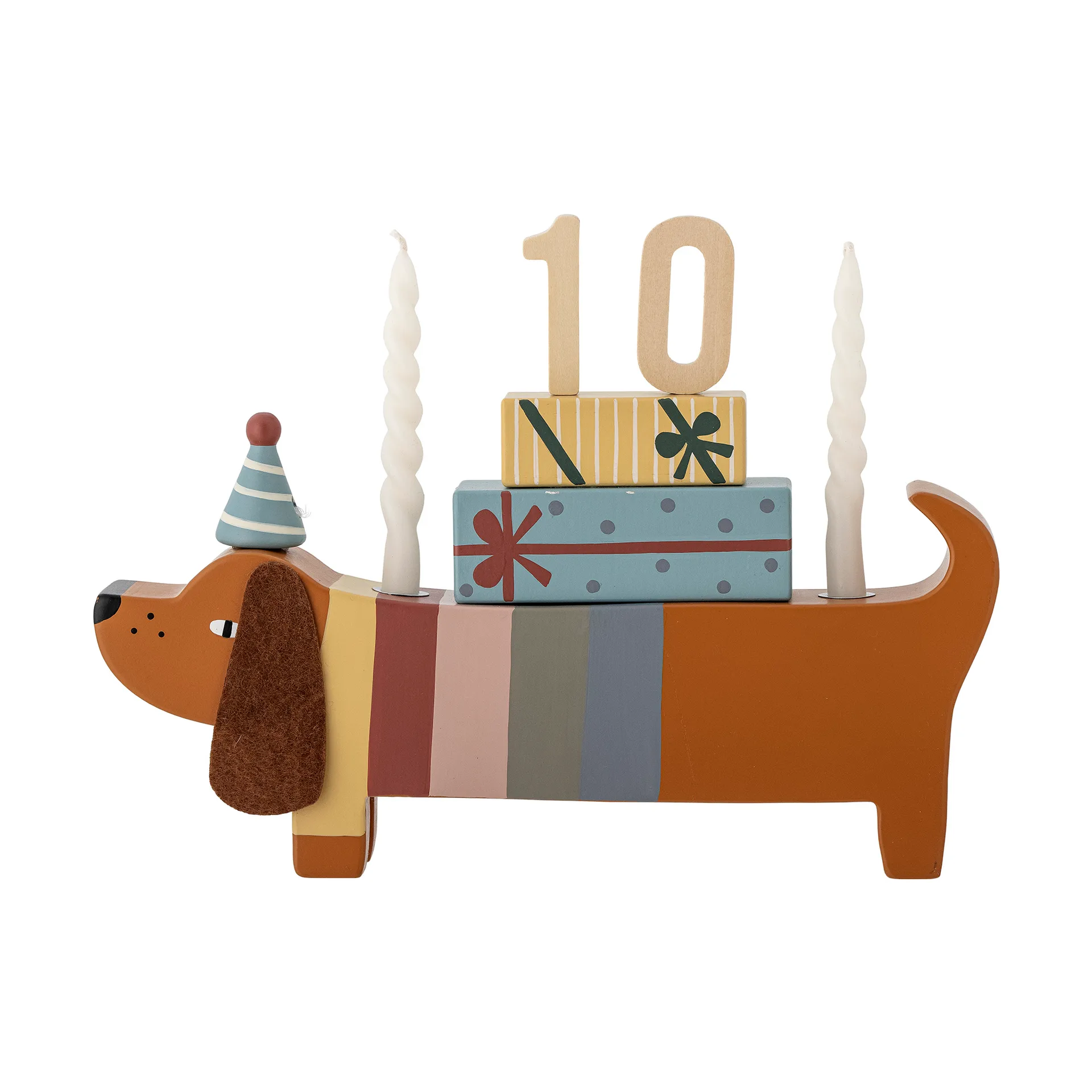 Decoração Charlie Birthday 28 cm, Brown-multi Bloomingville