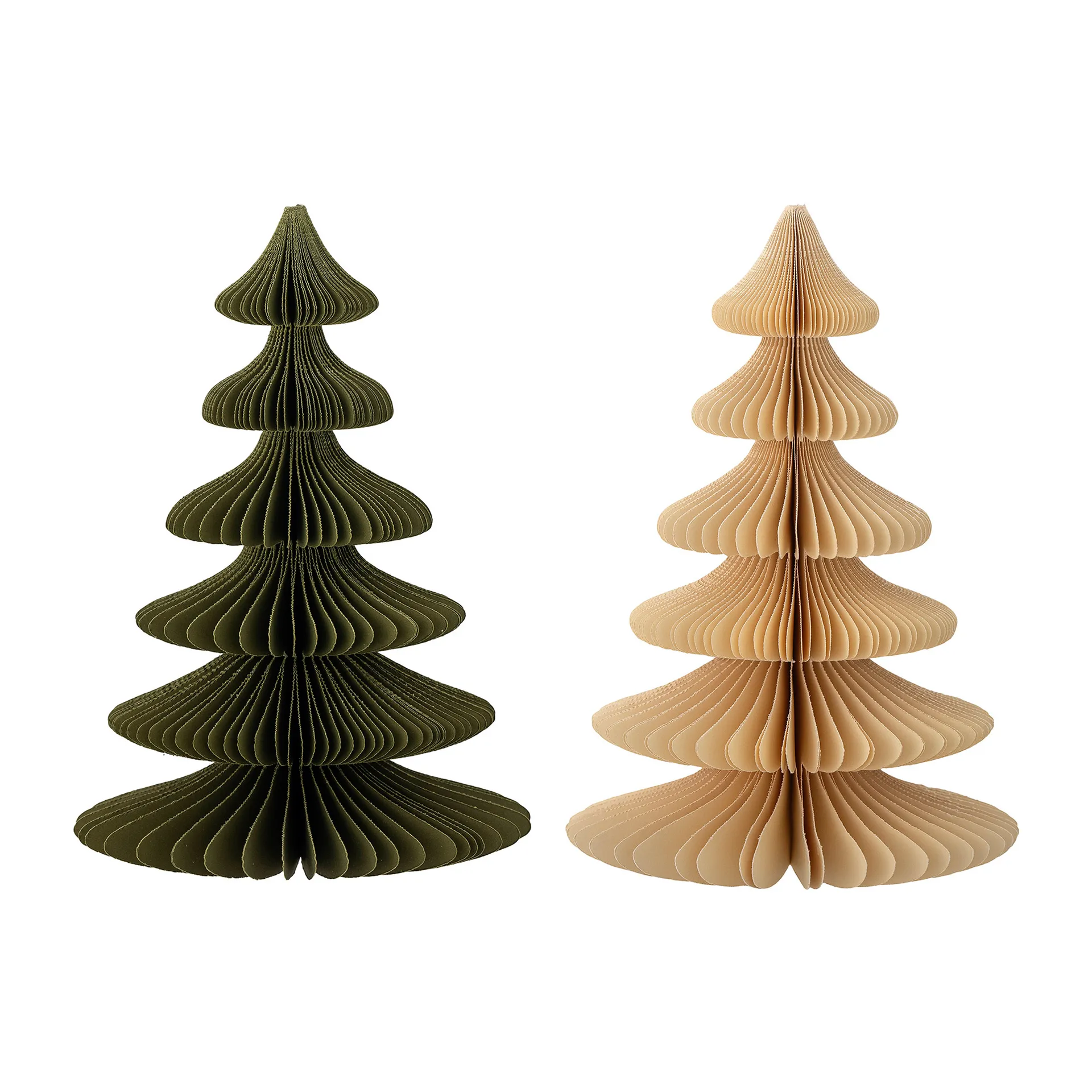 Decoração de árvore de Natal Milan 2 un. 22,5 cm, Verde Bloomingville