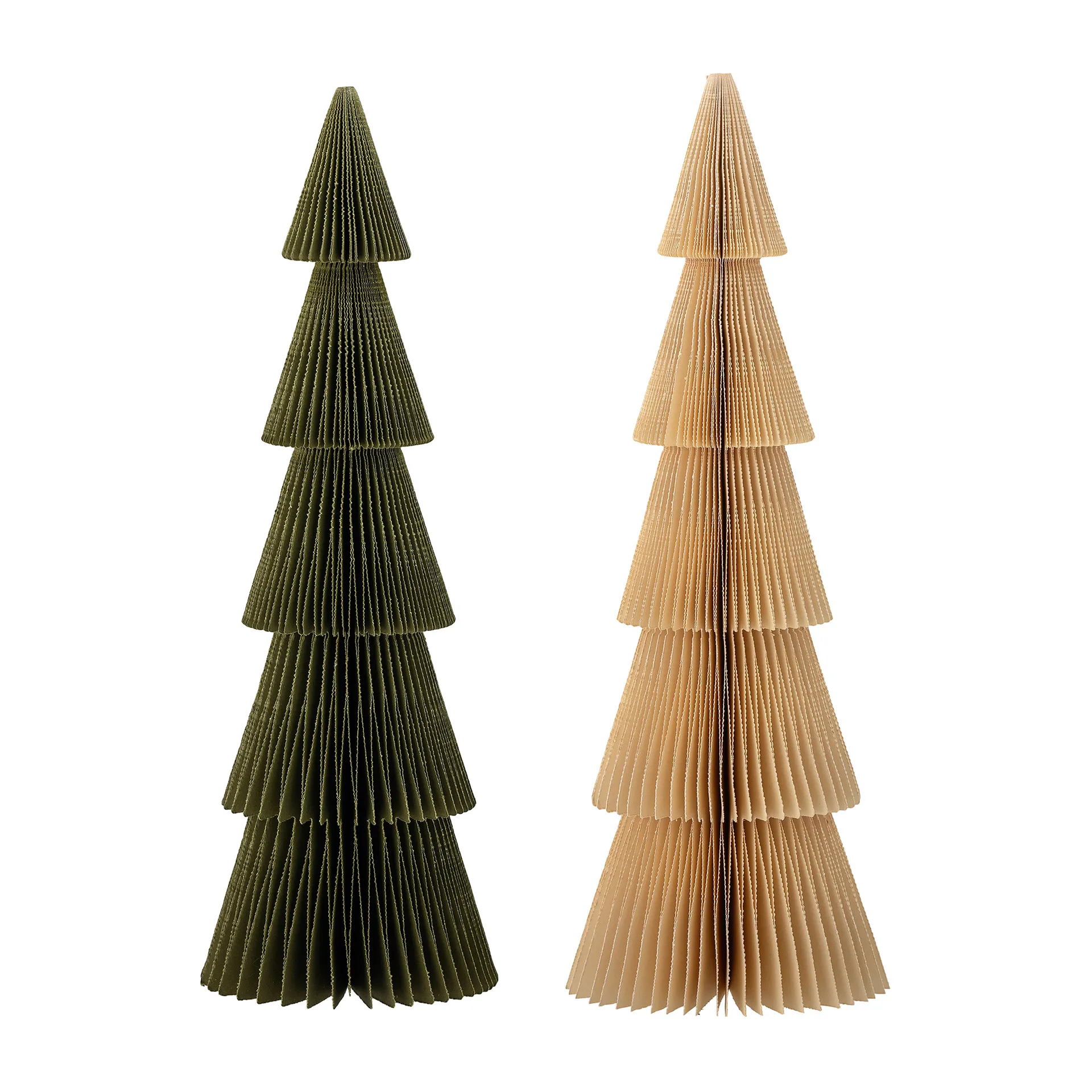 Decoração de árvore de Natal Milan 2 un. 30,5 cm, Verde Bloomingville