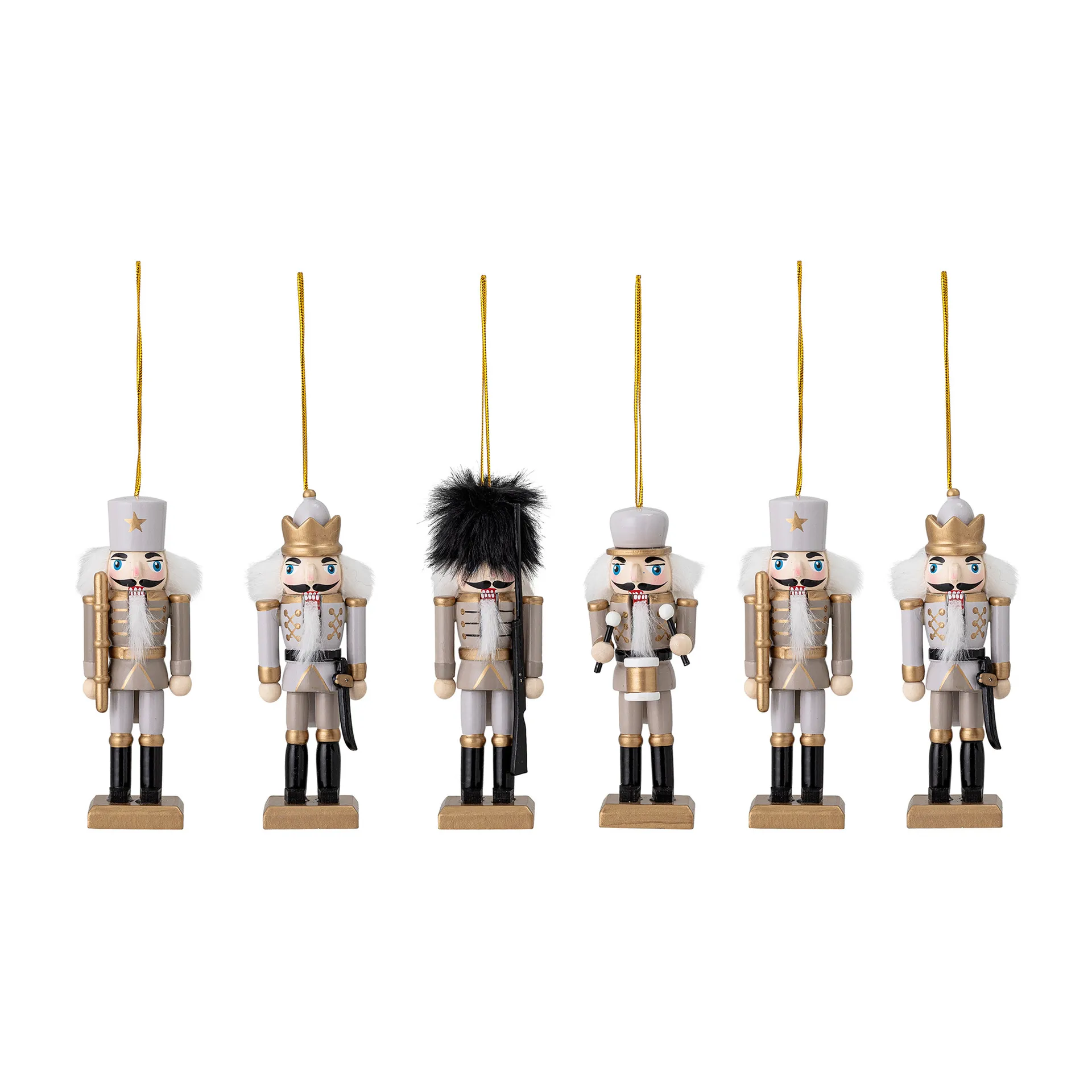 Decoração de Natal suspensas Bloomingville 6 un., Dourado Bloomingville