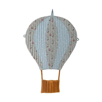 Decoração de parede Balão 45x60 cm - Azul-Castanho - Bloomingville