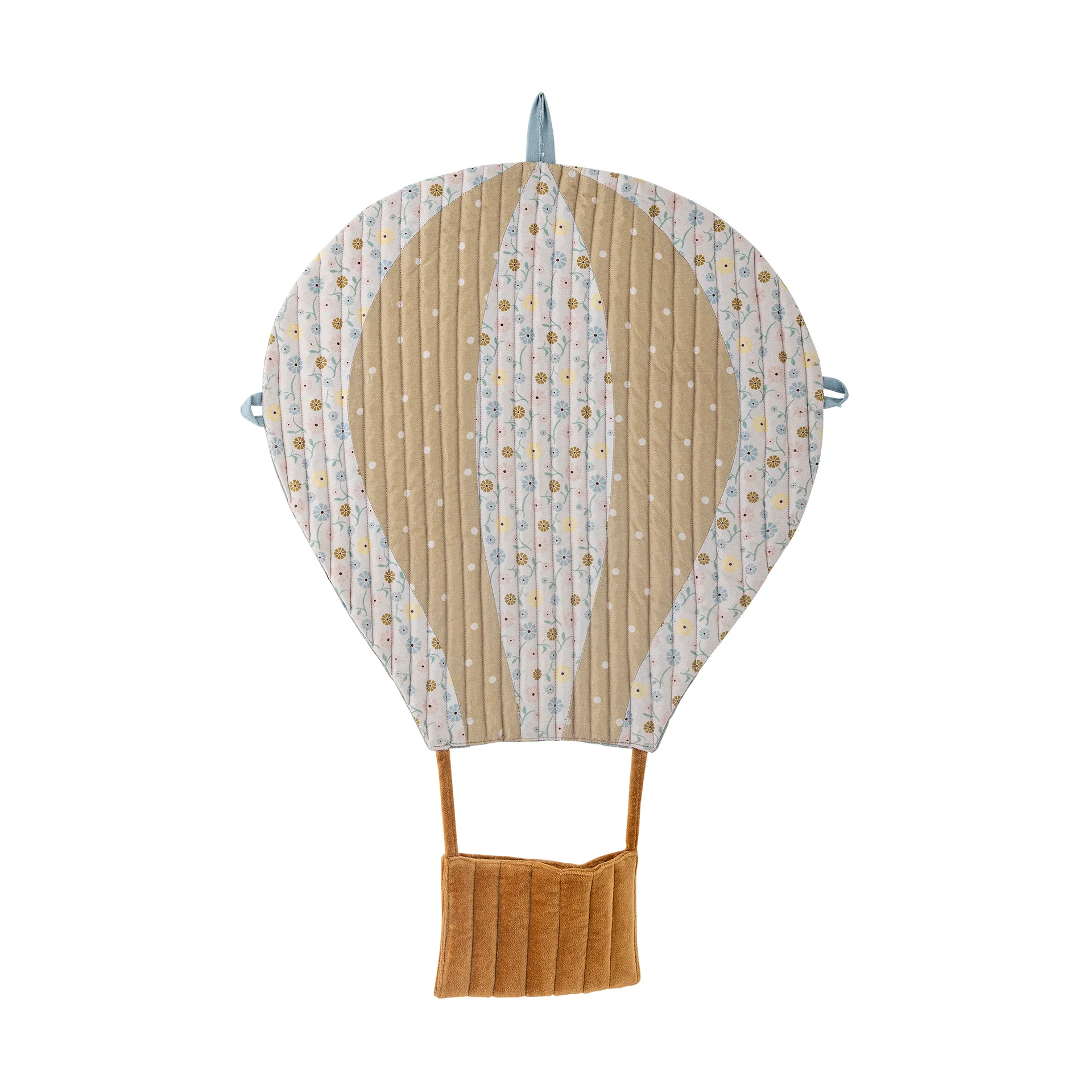 Decoração de parede Balão 45x60 cm, Azul-Castanho Bloomingville