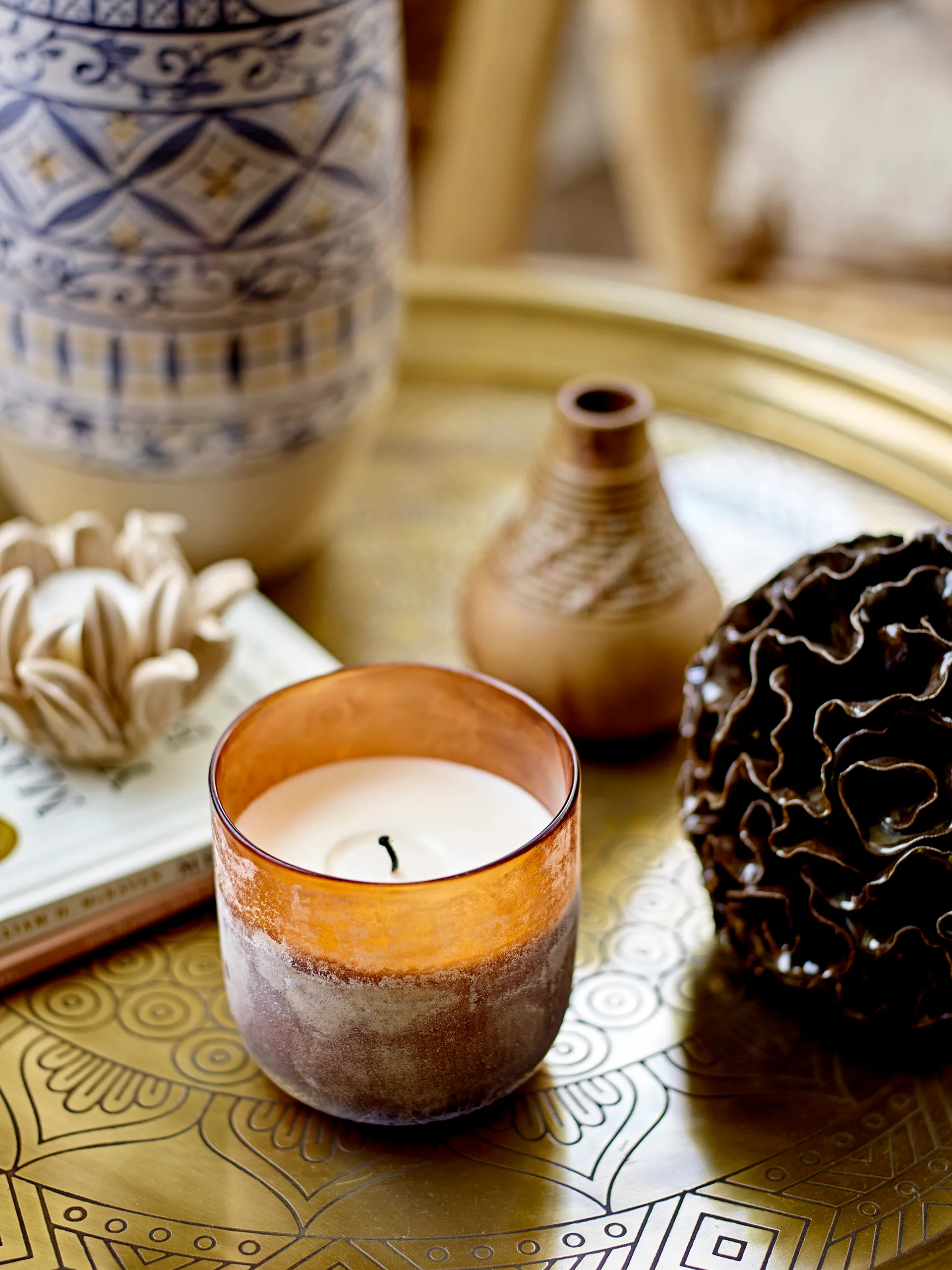 Delvan decoração Ø13.5 cm, Marrom Bloomingville