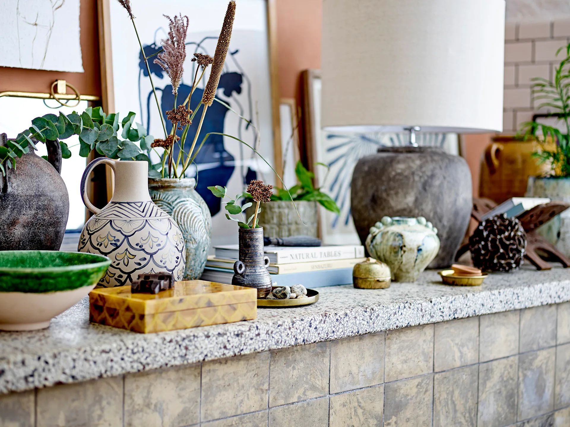 Delvan decoração Ø13.5 cm, Marrom Bloomingville