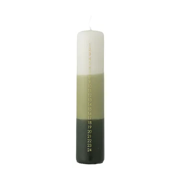 Dip Dye vela de Advento - Verde, 25 cm - Bloomingville
