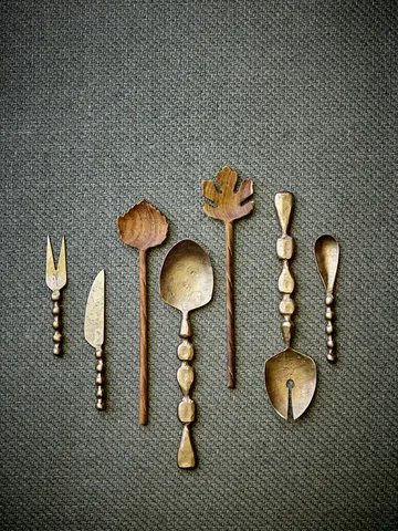 Edi talheres para salada 2 peças - Latão - Bloomingville