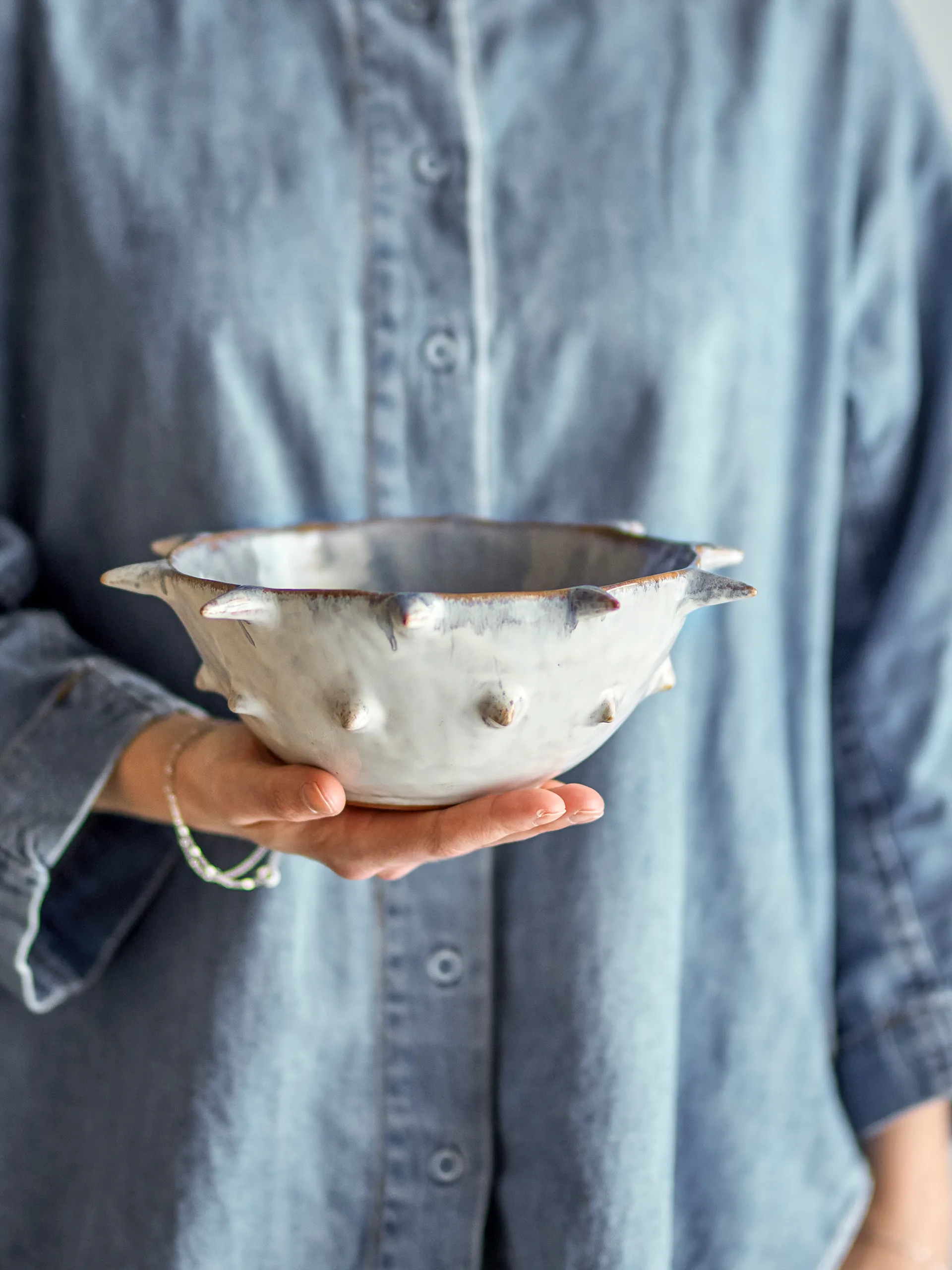 Edie taça Ø22,5 cm, Azul Bloomingville