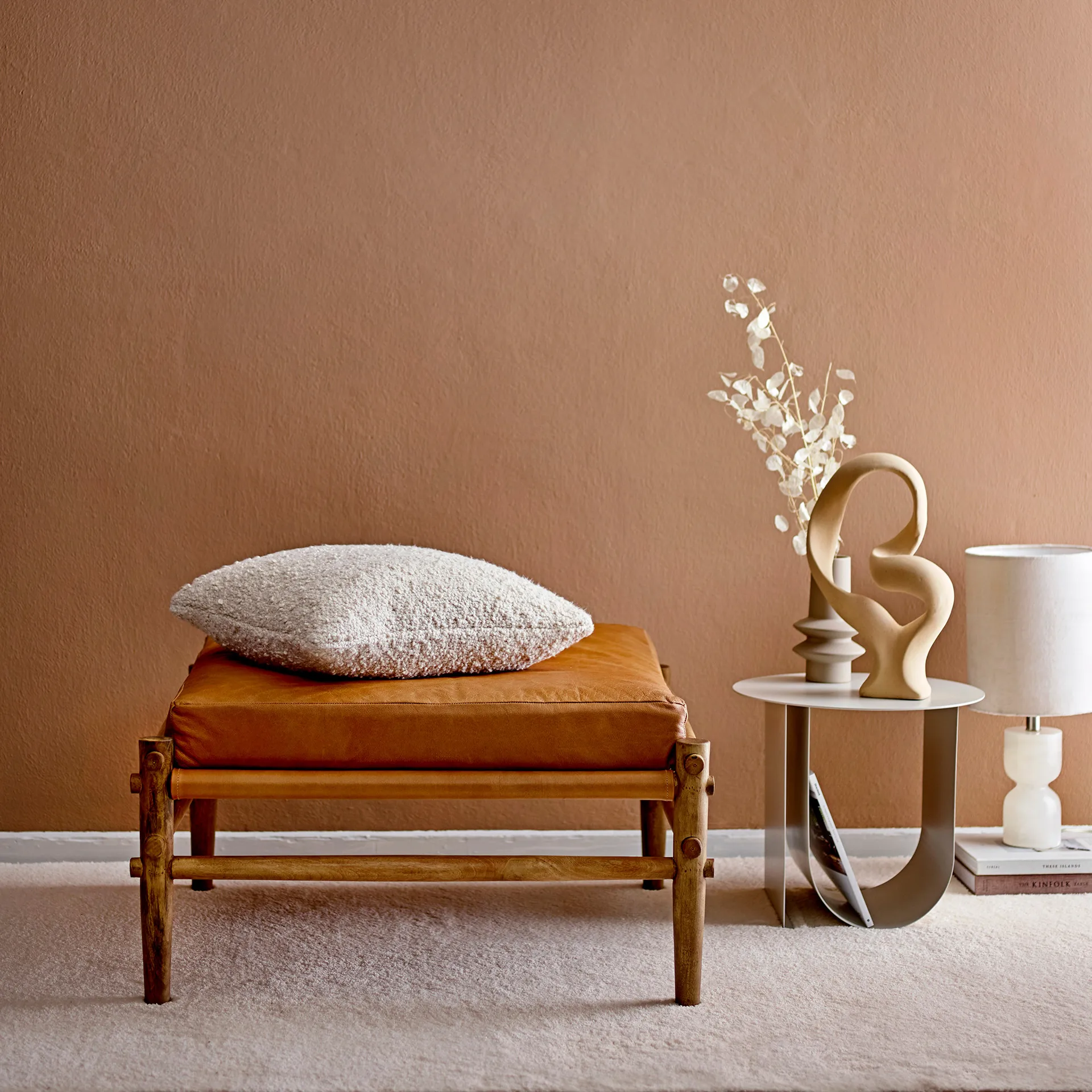 Escultura Bloomingville 40.5 cm, natural Bloomingville